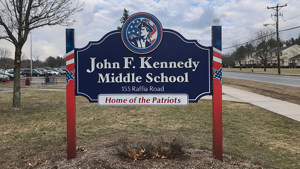 JFK Middle School Sign