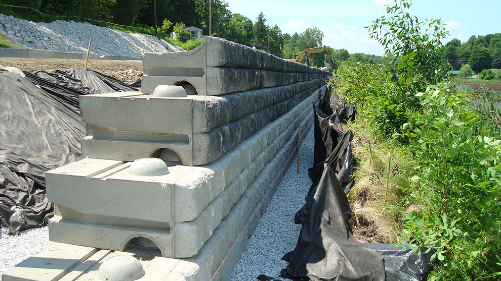 view of wall construction